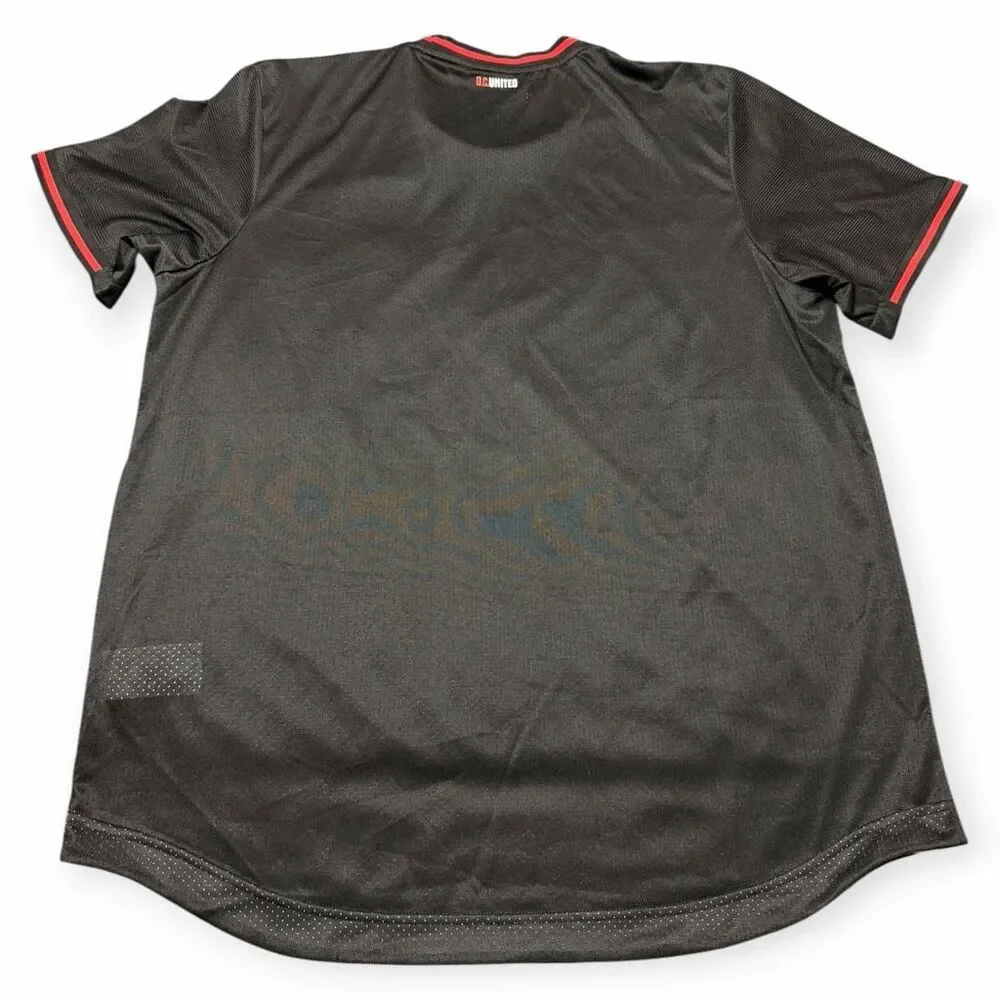 Adidas DC United 2022-23 Authentic Home Jersey Black H47822 Mens size XL New (b)
